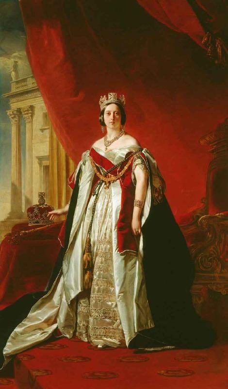 Franz Xaver Winterhalter Portrait of Victoria of the United Kingdom oil painting picture